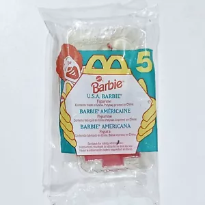 1996 McDonald's Mattel HAPPY MEAL Nations Doll AMERICAN USA BARBIE NEW! Sealed - Bild 1 von 2