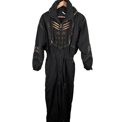 Vintage Bogner Embroidered Goan Thylmann One Piece Ski Suit Womens 12 Long - Image 1 of 4