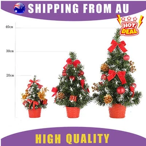 Mini Tabletop Christmas Tree PVC Decoration for Family Party & Gifts - Picture 1 of 7
