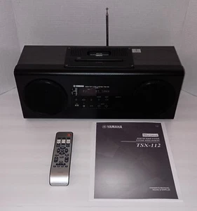 Yamaha TSX-112 All-in-One Desktop Stereo Audio System CD USB IPod Dock AM/FM AUX - Picture 1 of 14