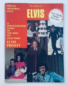 VTG The World of Elvis Magazine 1977 The King of Rock 'n' Roll No Label - Picture 1 of 2