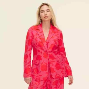 Kate Spade Target Women's Classic Rose Blazer Pink Red Size S - Picture 1 of 3