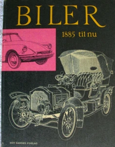 "BILER 1885 TIL NU" Antik Oldtimer Drucke 1965 Hardcover mit Quittung på DANSK - Bild 1 von 12