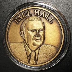 PAUL HALL 1-1/2" MARITIME AUSBILDUNG & AUSBILDUNG 1967-2007 Messing? 40 Jahre Fortschritt NM - Bild 1 von 4
