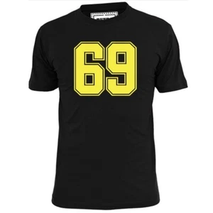 Mens 69 T Shirt Baseball Football Rude Funny Sport - Picture 1 of 2