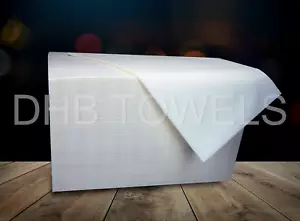 Serviettes DHB 70×40 BIO-ECO GAUFRÉES serviettes de coiffure jetables 50 gsm 1600 pièces - Photo 1/5