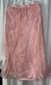 Vintage rosa Seide Oscar de la Rente Rock Größe 16 - Bild 1 von 4