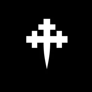CROSSLET FITCHEE CROSS Solid Outline Vinyl Decal Sticker - FREE USA SHIPPING - Picture 1 of 5