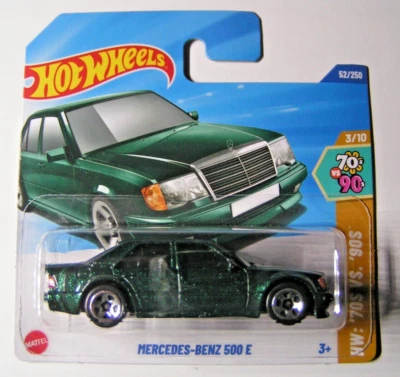 Hot Wheels - Mercedes-Benz 500 E - W124 - Verde - HW: '70s vs. Años 90 2025 - HYX02
