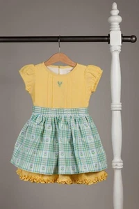 Well Dressed Wolf Marie Apron Dress Butter Cake Yellow Size 12 NWT - Picture 1 of 2