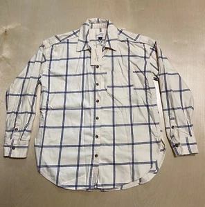 Camisa para mujer Universal Thread talla XS manga larga franela abotonada marfil - Imagen 1 de 11