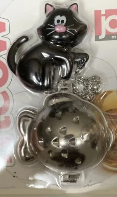 Joie Meow Cat Infusor de Té Suelto Colador NEGRO Gato con Infusor en Forma de Pez NUEVO Foto 1 de 4
