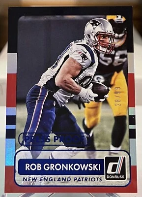 Rob Gronkowski 2015 Panini Donruss Press Proof /99 - Image 1 of 2