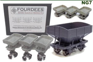 Fourdees Limited Snailbeach Hopper Wagon Kit for NG7 / O-16.5 - Triple Pack - Picture 1 of 5