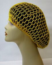 CHOOSE COLOR --  CROCHET  SOFT  RAYON HAT  SNOOD  HAIR NET   ONE SIZE 