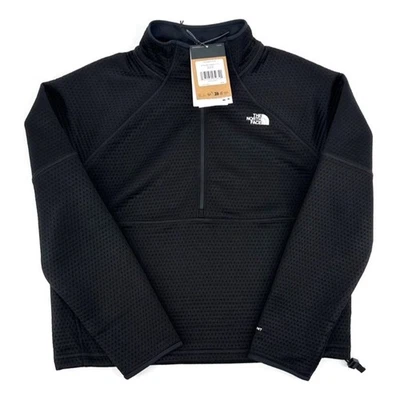 Chaqueta térmica de punto The North Face 1/4 cremallera, para mujer talla XS negra nueva con etiquetas $90 Foto 1 de 4