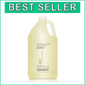 Organic Tea Tree Invigorating Shampoo - Clarifying & Moisturizing for All Hair - Picture 1 of 9