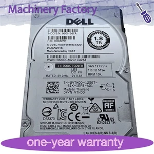 Disque dur DELL VTHDD 1,8 To SAS 2,5" 12 Gbit/s 10K tr/min HUC101818CS4204 0VTHDD - Photo 1/2