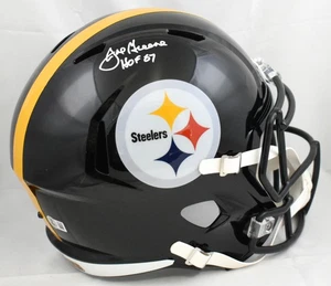 Joe Greene Autographed Pittsburgh Steelers F/S Speed Helmet HOF - Beckett W Holo - Picture 1 of 5