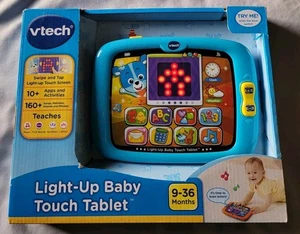 vtech Light-Up Baby Touch Tablet Learning Toy for Baby Blue 9-36 Months Boy Girl - Picture 1 of 4