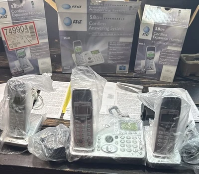 Sistema de contestador inalámbrico expandible AT&T E565 y E560-2 5,8 GHz 3 lectura total Desc Foto 1 de 4