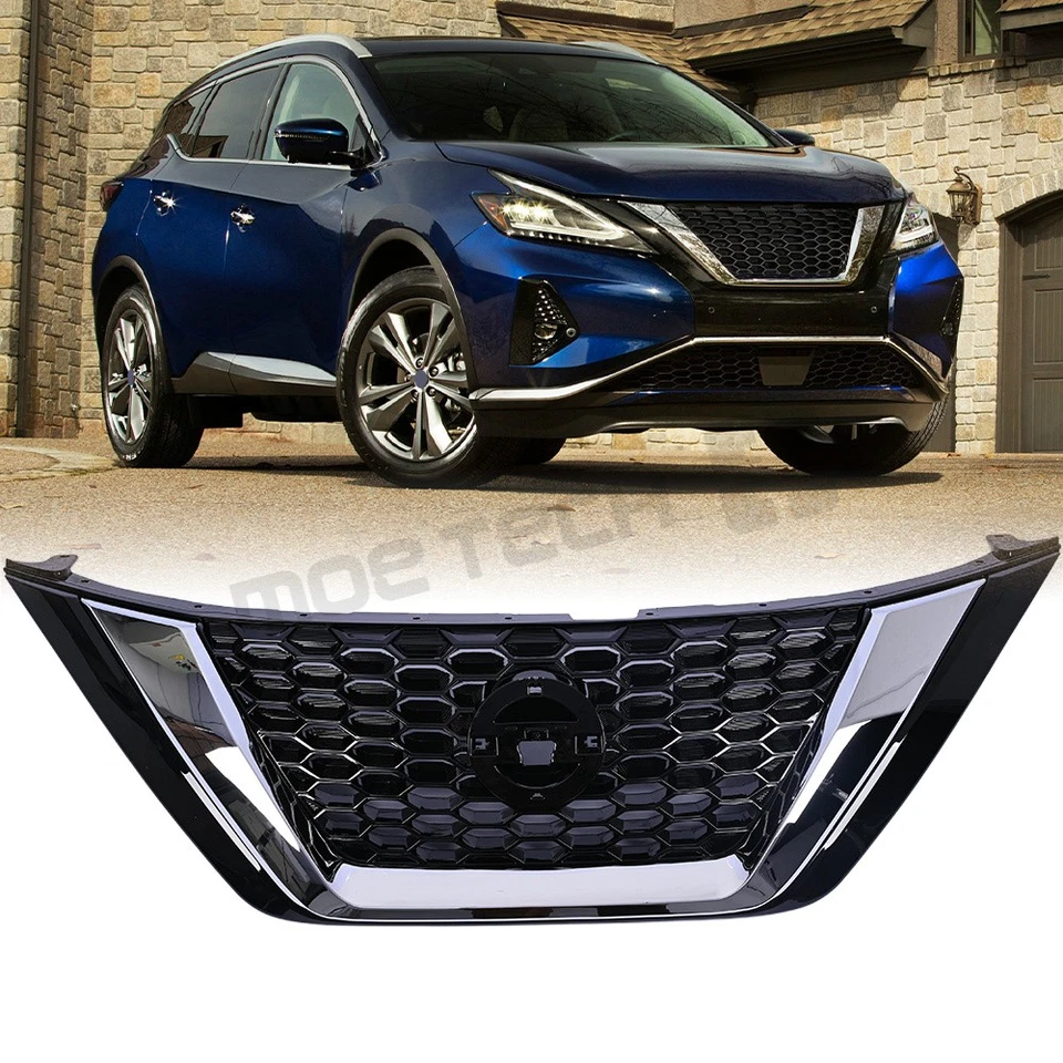 Front Grille Assembly Chrome & Black For Nissan Murano 2019 2020-2023 623109UF0A Foto 1 de 4