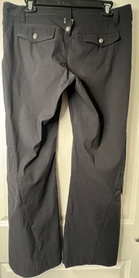 Pantalones Athleta Mujer 8 Azul Marino Tiro Bajo Cazo Exterior Senderismo Carga Trail Gorp Foto 1 de 4