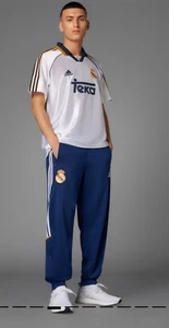 adidas Real Madrid 99/00 Soccer Track Men's Pants Dark Blue JW1994 NWT - Picture 1 of 12