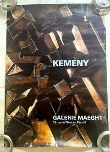 1970 "Zoltan Kemeny" Poster Galerie Maeght Paris 25 1/4" x 18" - Bild 1 von 5