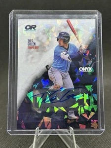2024 Onyx Rips Theo Gillen Auto Cracked Ice #/465 Rays Prospect Rookie - Picture 1 of 2