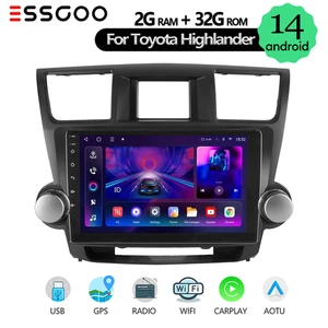 For 2008-2013 Toyota Highlander Upgraded Android14 Car Stereo JBL BT Radio 2+32G - Picture 1 of 15