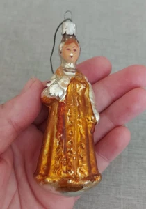 Rare Vintage Ukrainische Glas Weihnachten Tannenbaum Ornament Weihnachtsdeko Prinzessin - Bild 1 von 6