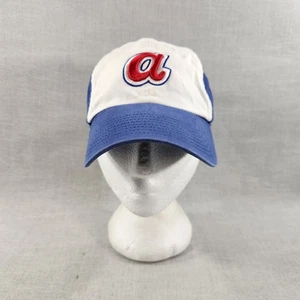Atlanta Braves Mütze Kappe Erwachsene weiß blau verstellbar Cooperstown Kollektion MLB - Bild 1 von 11