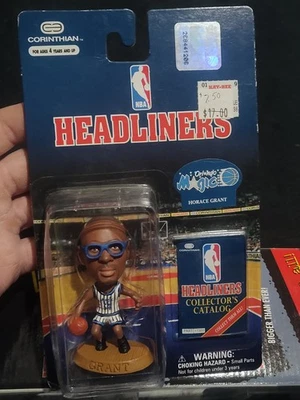 *Minifigura de colección 1996 Corinthian Headliner 3" Horace Grant Orlando Magic NBA NUEVA EN CAJA Foto 1 de 2