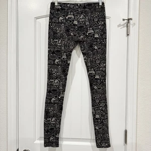 Leggings para mujer Marc by Marc Jacobs estampado de dibujos animados tiro medio talla pequeña negros - Imagen 1 de 7