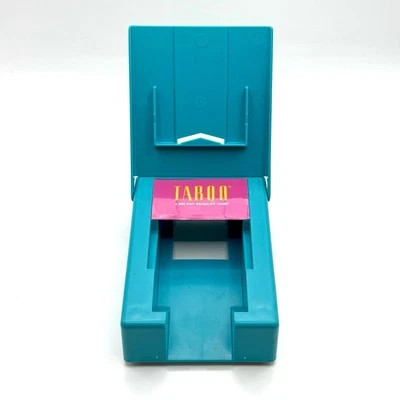 Taboo Board Card Holder Teal Pink Replacement Part Made in USA Vintage 1989 - Image 1 of 4