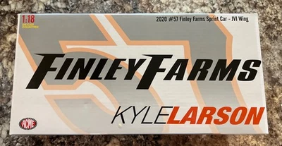 Kyle Larson #57 2020 Finley Farms JVI 1/18 Acme Diecast Sprint Car Foto 1 de 4