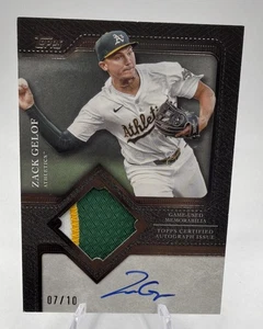 2025 Topps Update FLAGSHIP Zack Gelof Oakland Athletics BLACK  /10 Patch Auto - Picture 1 of 2