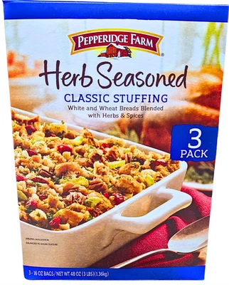 Bolsas de relleno sazonadas de hierbas Pepperidge Farm de 3 x 16 onzas Foto 1 de 4