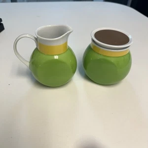 Noritake Hawaiian Holidays Younger Image Waikiki Vintage Creamer and Sugar Bowl - Picture 1 of 6