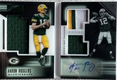 Parche de materiales de libro de jugadas Aaron Rodgers 2018 folleto automático 15/08 Foto 1 de 4