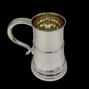 Modern Sterling Silver Quart Mug Sheffield 1951 Atkin Brothers - Picture 1 of 9