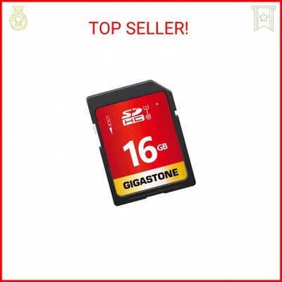 GIGASTONE 16GB SD Card UHS-I U1 Class 10 SDHC Memory Card High-Speed Full HD Vid - Image 1 of 2