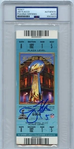 Joe Flacco Signed Autograph NFL 2013 Super Bowl Ticket Stub XLVII Ravens PSA DNA - Picture 1 of 2