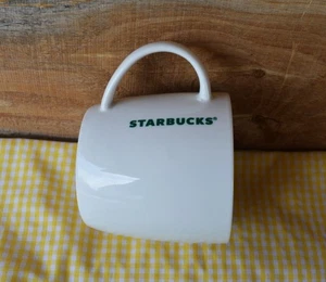 Taza de cerámica blanca maciza Starbucks 2016 14 oz con letras verdes - Imagen 1 de 12