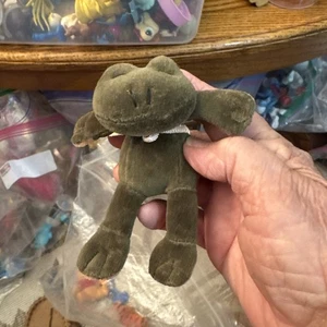 VTG Manhattan Toy Ferdinand Floppy Frog F200B Velour Stuffed Animal Plush 4.5” - Picture 1 of 2
