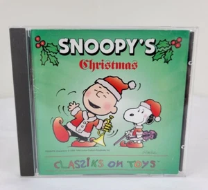 Snoopys Christmas CD Classiks On Toys Charlie Brown Peanuts Holiday Songs 1994 - Picture 1 of 5