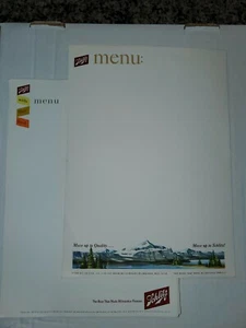 Vintage Blankopapier Schlitz Menüpapier - 2 Versionen - Bild 1 von 7