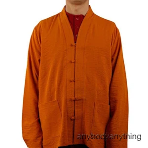 Buddhistischer Mönch Kung Fu Baumwollmantel Tai Chi Shaolin Meditation Uniform - Bild 1 von 27