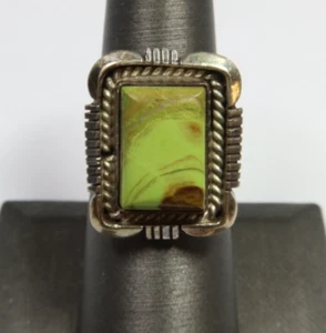 Eugene Belone NAVAJO - Sterling Silver 925 - Size 7.5 Ring 8.25g #53599K - Picture 1 of 9